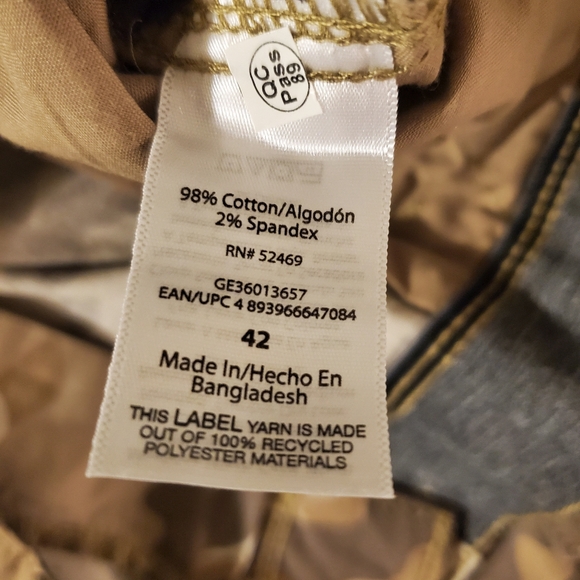 NWT‎ GEORGE MENS BELOW THE KNEE DESERT CAMO CARGO SHORTS W 42- INSEAM 14" - Picture 11 of 13